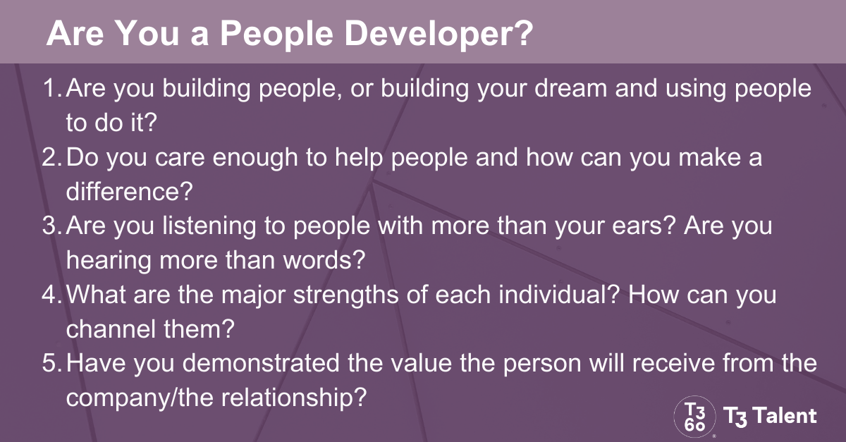Are you a people developer - 5 Qs?